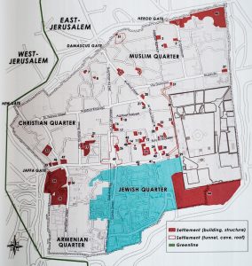 maarekisteri kartta Jerusalemin Vanhan kaupungin israelilaistaminen   Eappi maarekisteri kartta